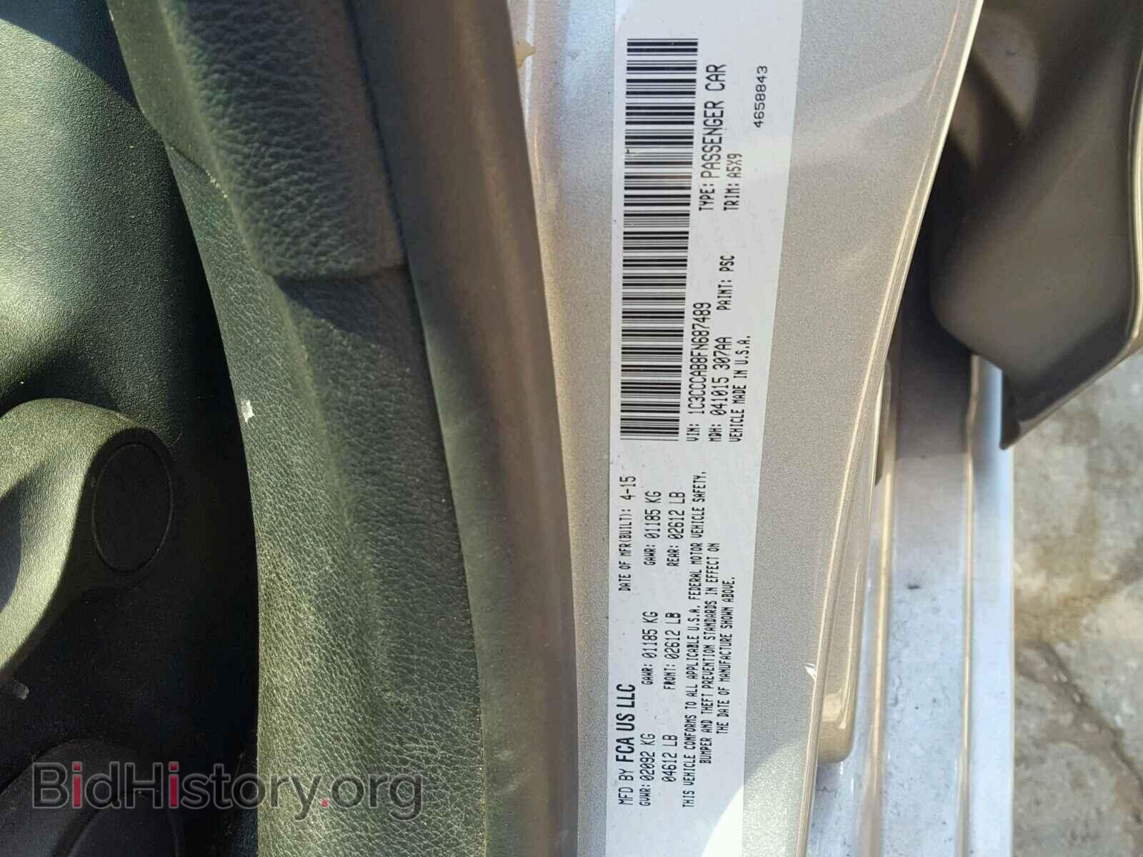 2015 CHRYSLER 200 - VIN: 1C3CCCAB8FN687489 - Photo 10