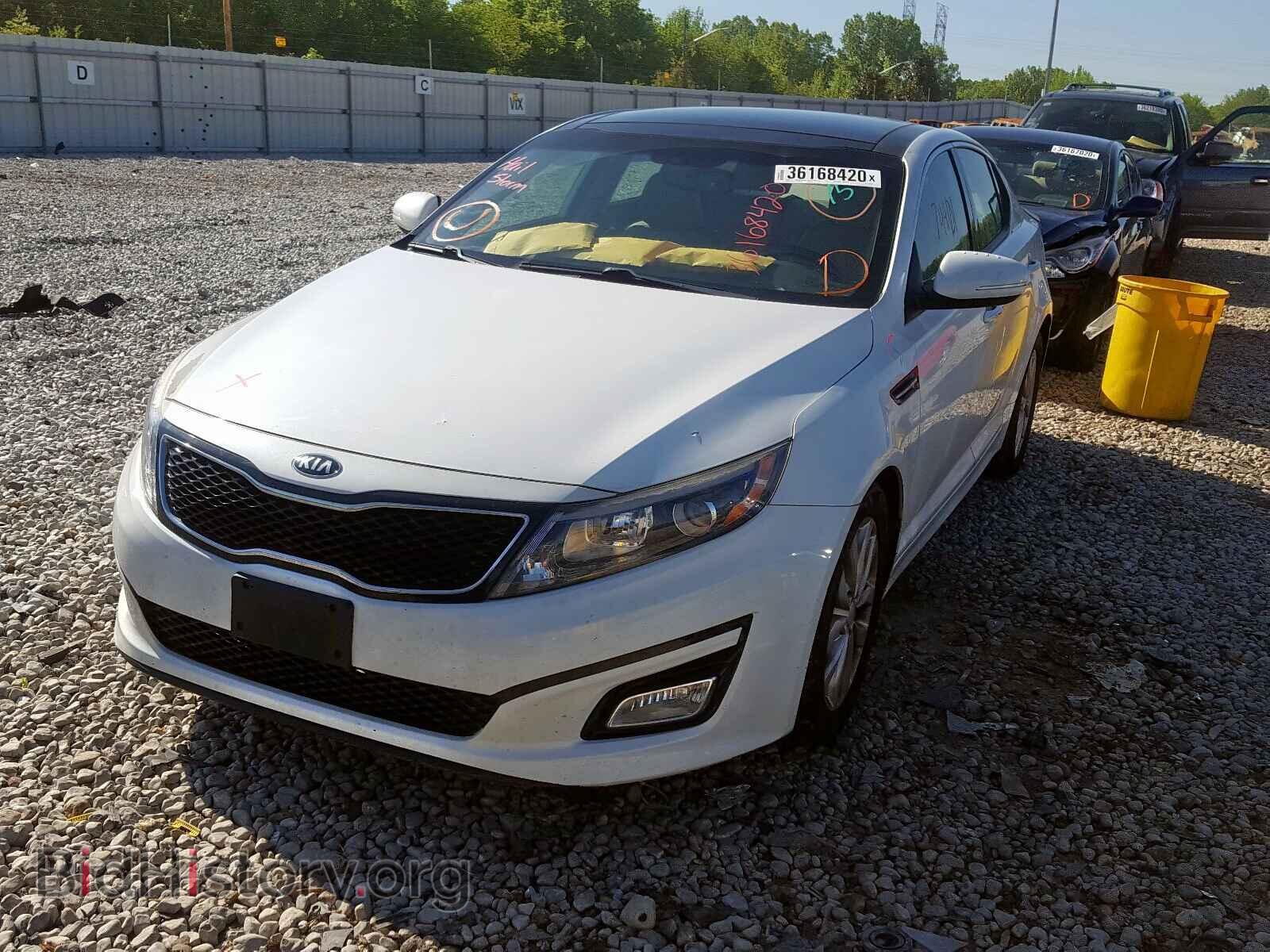 2014 KIA OPTIMA - VIN: 5XXGN4A73EG319322 - Фото 2