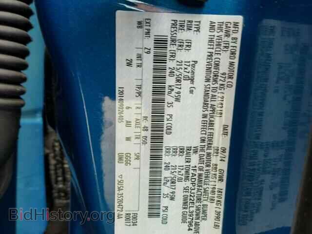 2014 FORD FOCUS - VIN: 1FADP3J22EL397964 - Фото 10