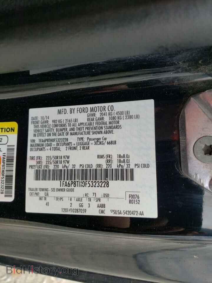 2015 FORD MUSTANG - VIN: 1FA6P8TH0F5323228 - Фото 10