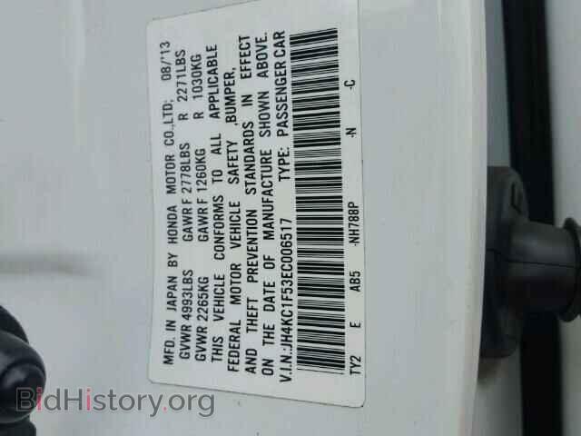 2014 ACURA RLX - VIN: JH4KC1F53EC006517 - Фото 10