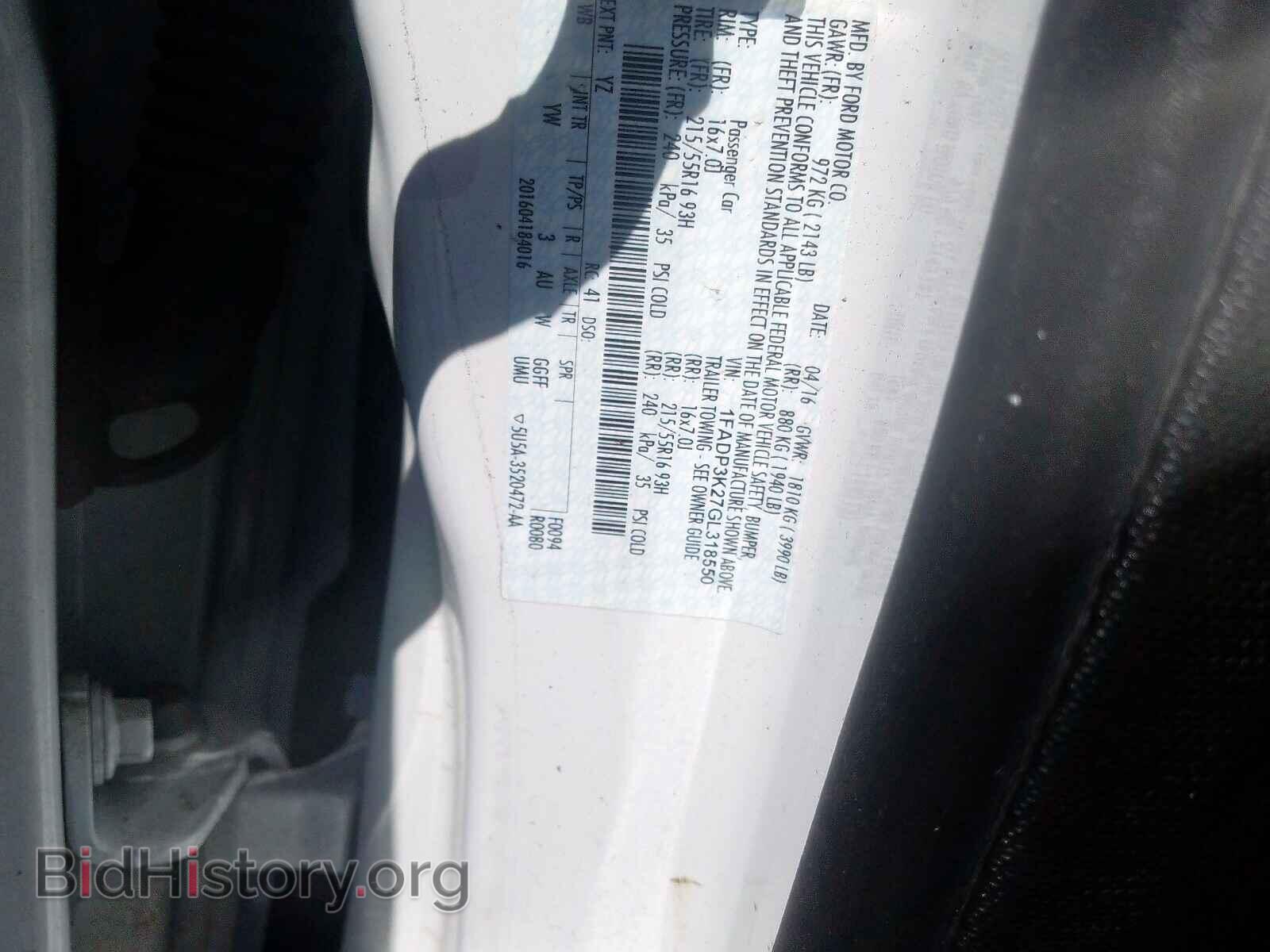 2016 FORD FOCUS - VIN: 1FADP3K27GL318550 - Photo 10