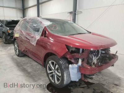 2015 Ford EDGE Edge Sport, красный — VIN 2FMTK4APXFBB50100, Copart