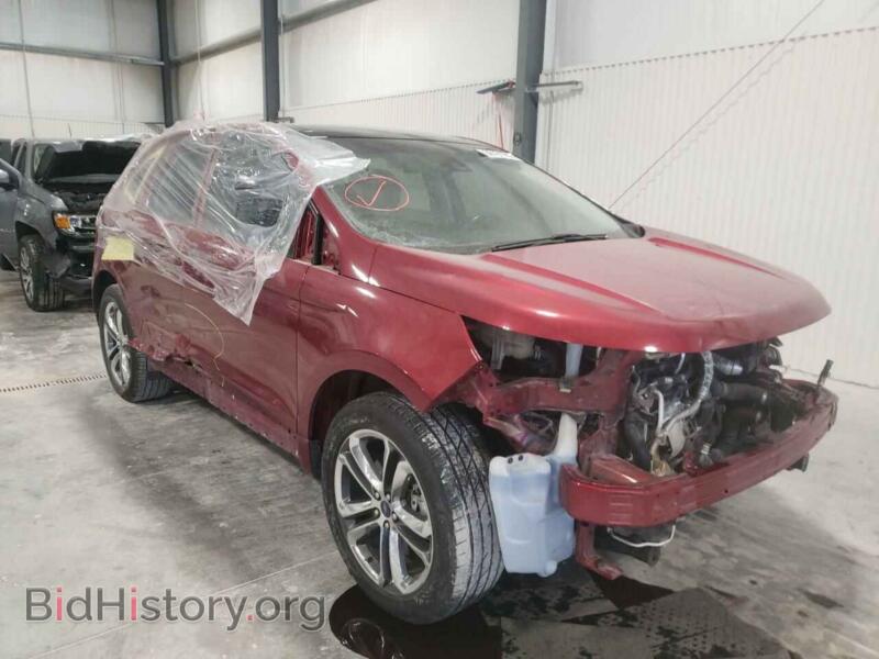 2015 Ford EDGE Edge Sport (VIN 2FMTK4APXFBB50100) — фото 1 из 10, Copart, повреждение: передняя часть