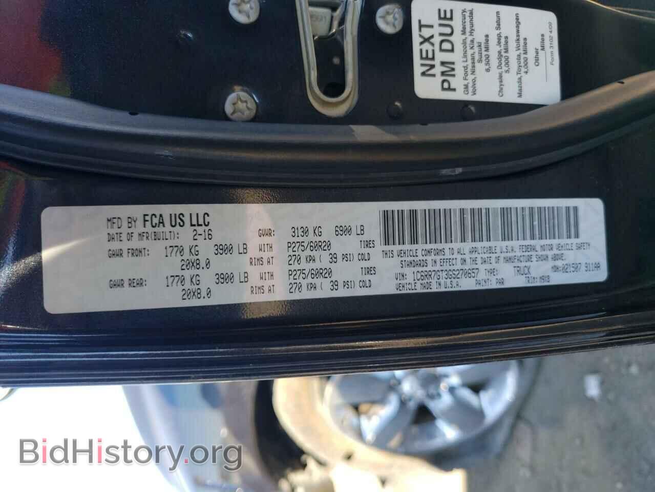 2016 RAM 1500 - VIN: 1C6RR7GT3GS270657 - Фото 10