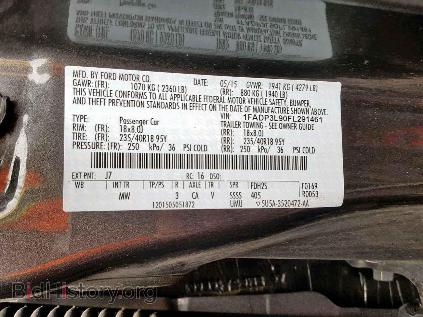 2015 FORD FOCUS - VIN: 1FADP3L90FL291461 - Photo 10