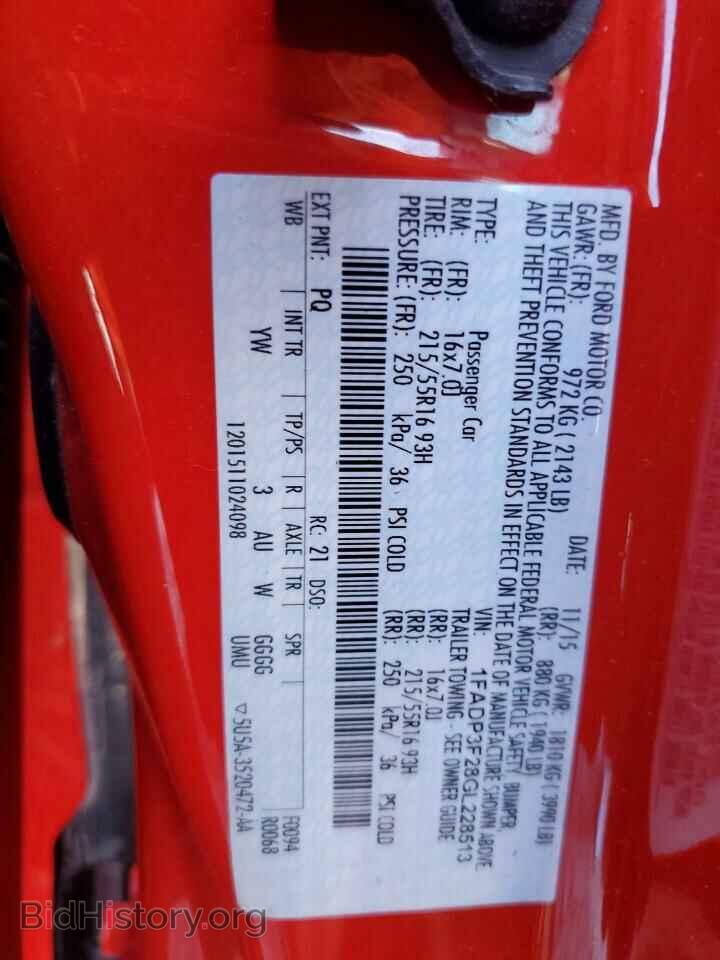 2016 FORD FOCUS - VIN: 1FADP3F28GL228513 - Photo 13