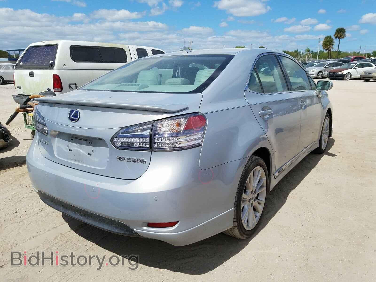 2010 LEXUS HS - VIN: JTHBB1BA1A2000866 - Фото 4