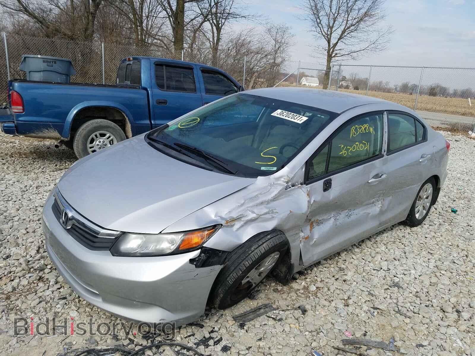 2012 HONDA CIVIC - VIN: 19XFB2F53CE018720 - Фото 2