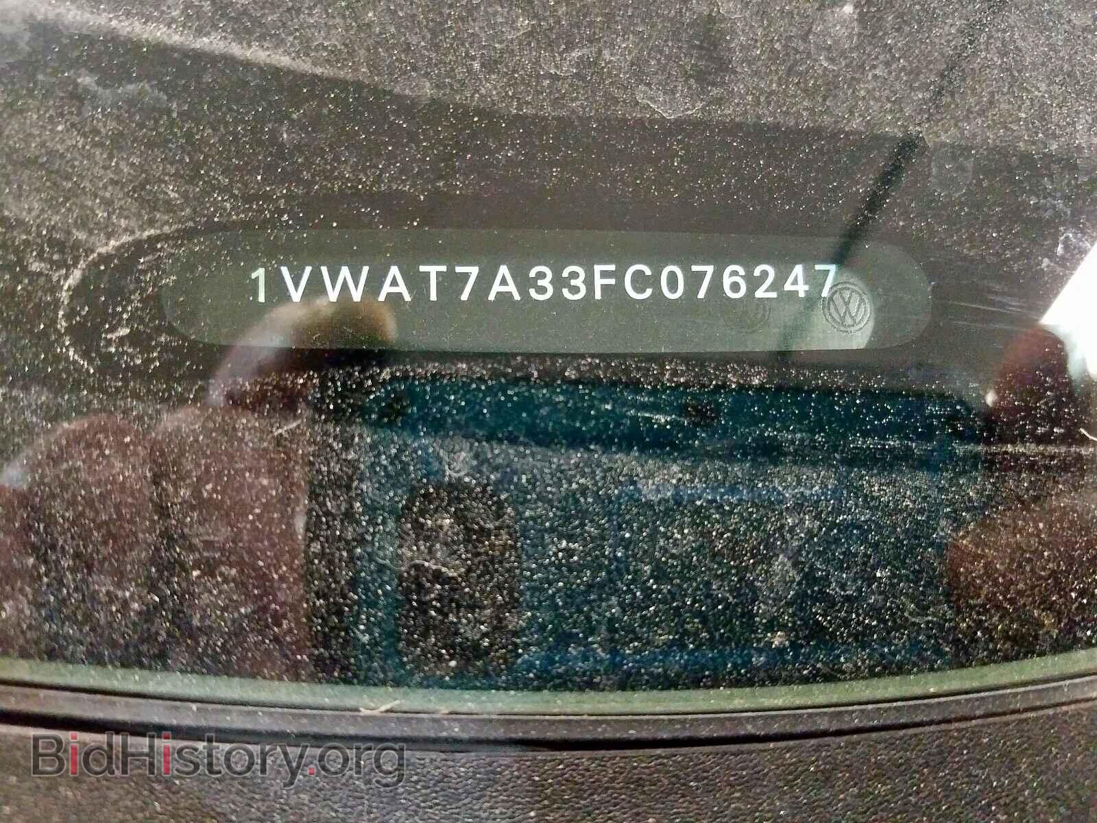 2015 VOLKSWAGEN PASSAT - VIN: 1VWAT7A33FC076247 - Фото 10
