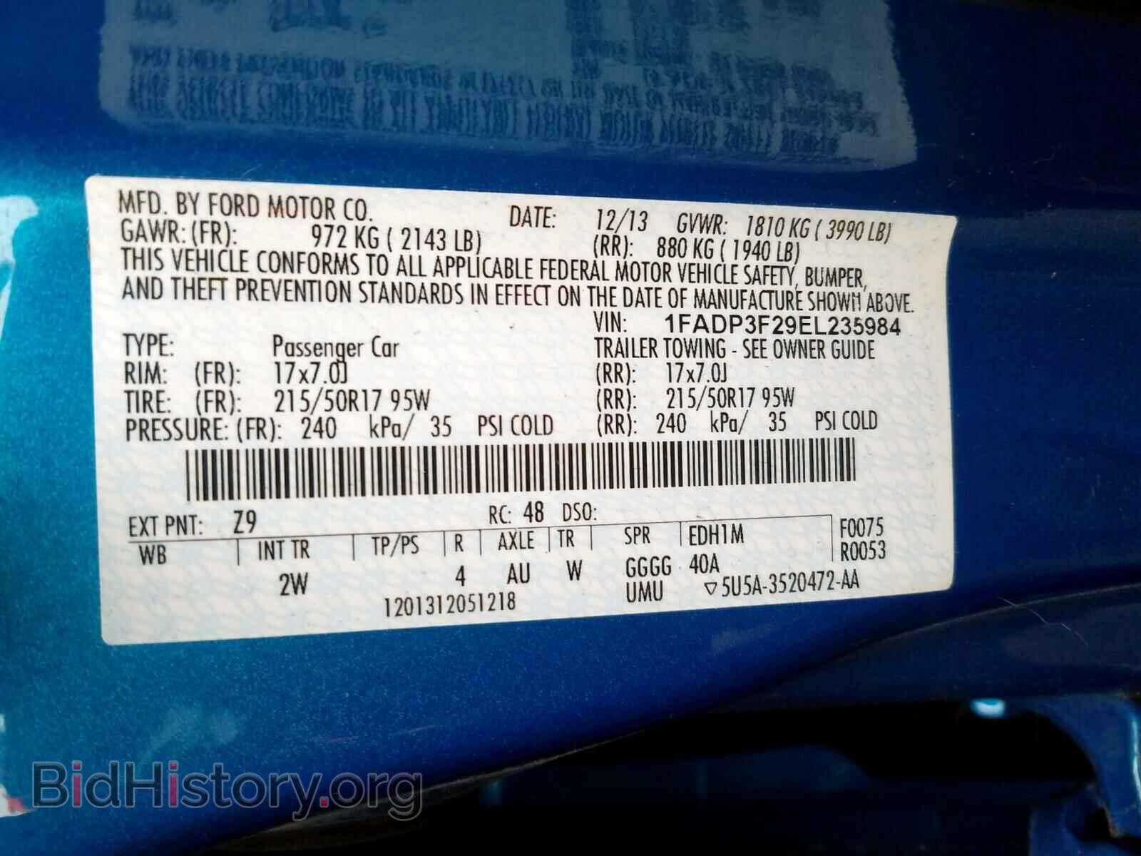 2014 FORD FOCUS - VIN: 1FADP3F29EL235984 - Photo 10