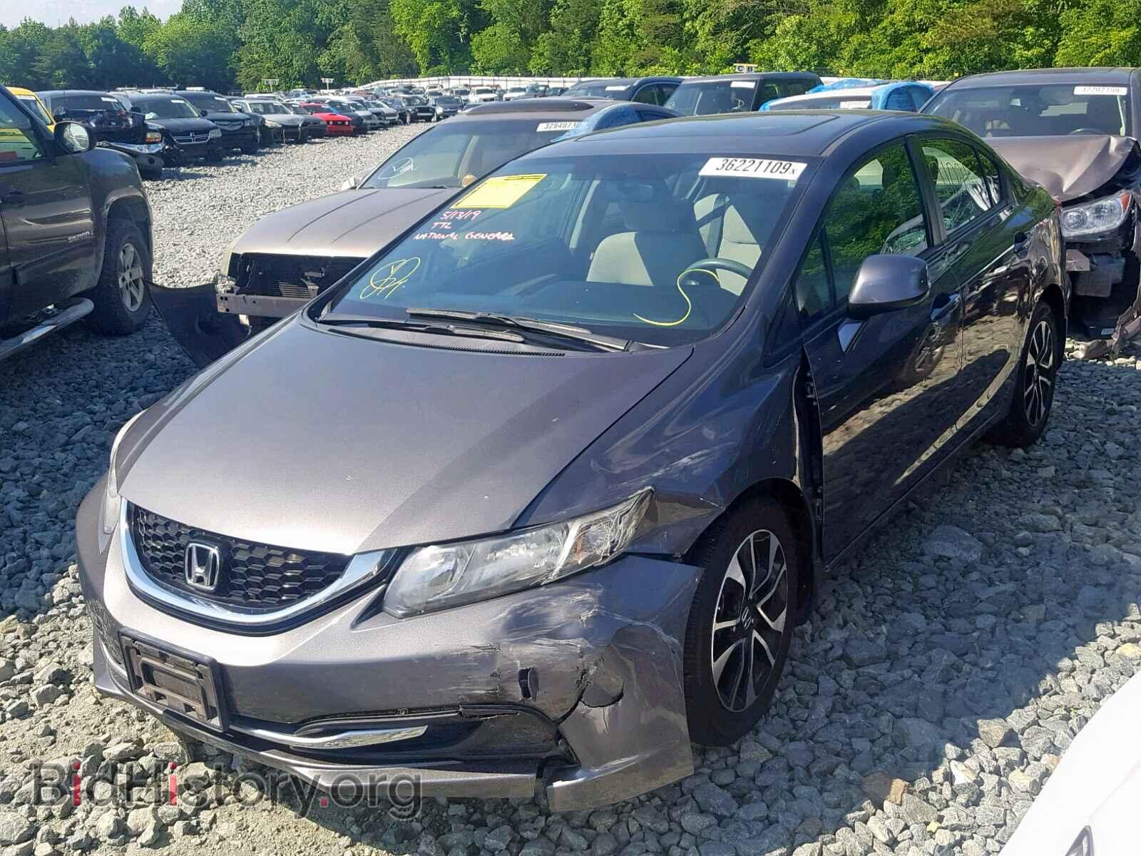 2013 HONDA CIVIC - VIN: 2HGFB2F81DH507442 - Фото 2