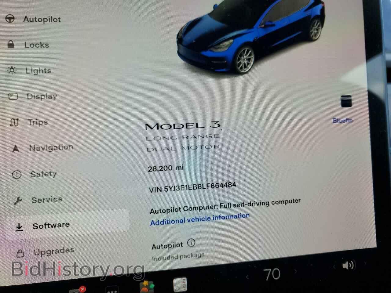 2020 TESLA MODEL 3 - VIN: 5YJ3E1EB6LF664484 - Фото 9