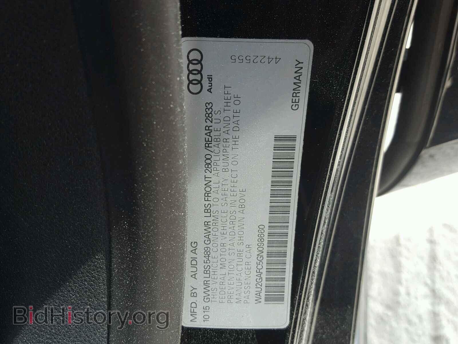 2016 AUDI A7 - VIN: WAU2GAFC5GN098660 - Фото 10