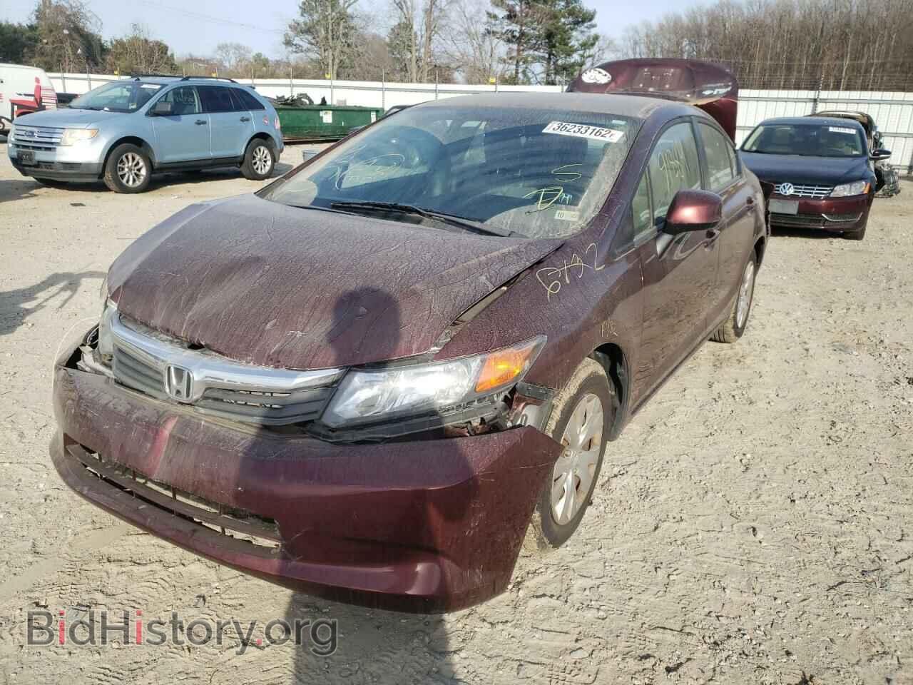 2012 HONDA CIVIC - VIN: 19XFB2F56CE042266 - Фото 2