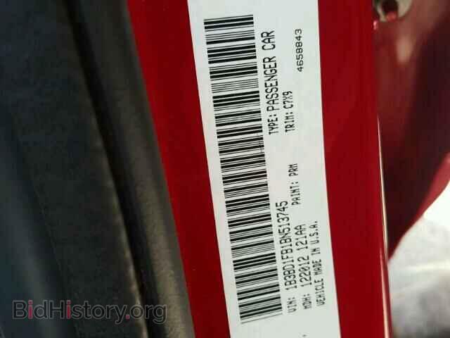 2011 DODGE AVENGER - VIN: 1B3BD1FB1BN513745 - Фото 10