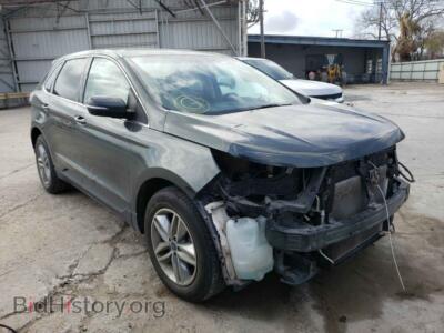 2015 Ford EDGE Edge SEL, teal — VIN 2FMTK3J81FBB55446, Copart