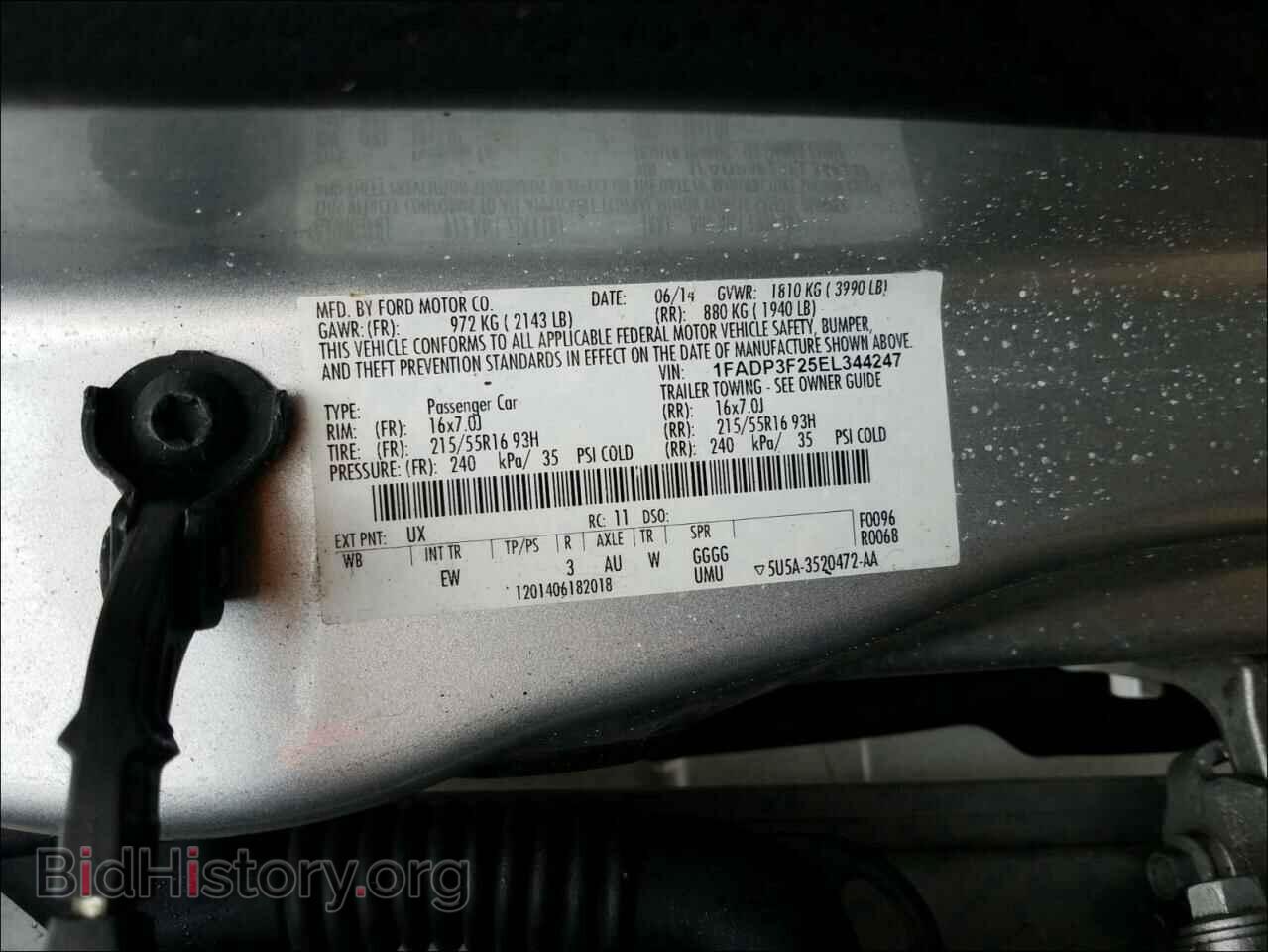 2014 FORD FOCUS - VIN: 1FADP3F25EL344247 - Photo 10