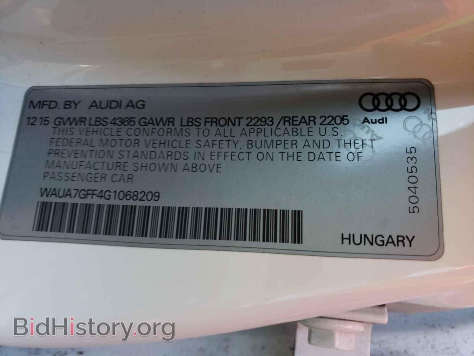 2016 AUDI A3 - VIN: WAUA7GFF4G1068209 - Фото 10