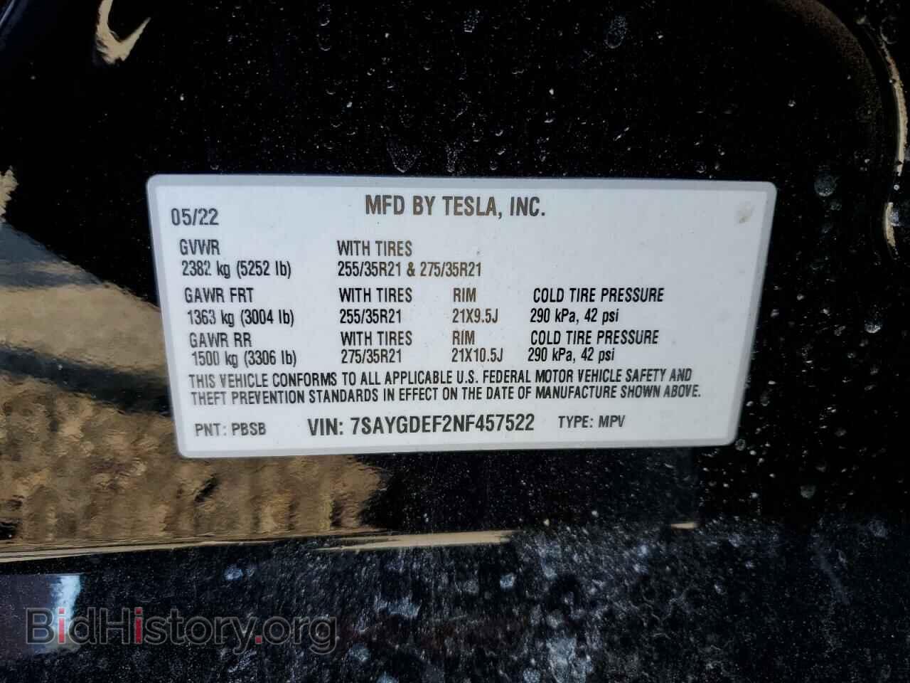 2022 TESLA MODEL Y - VIN: 7SAYGDEF2NF457522 - Photo 12
