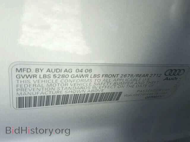 2006 AUDI A6 - VIN: WAUDH74F46N181663 - Фото 10