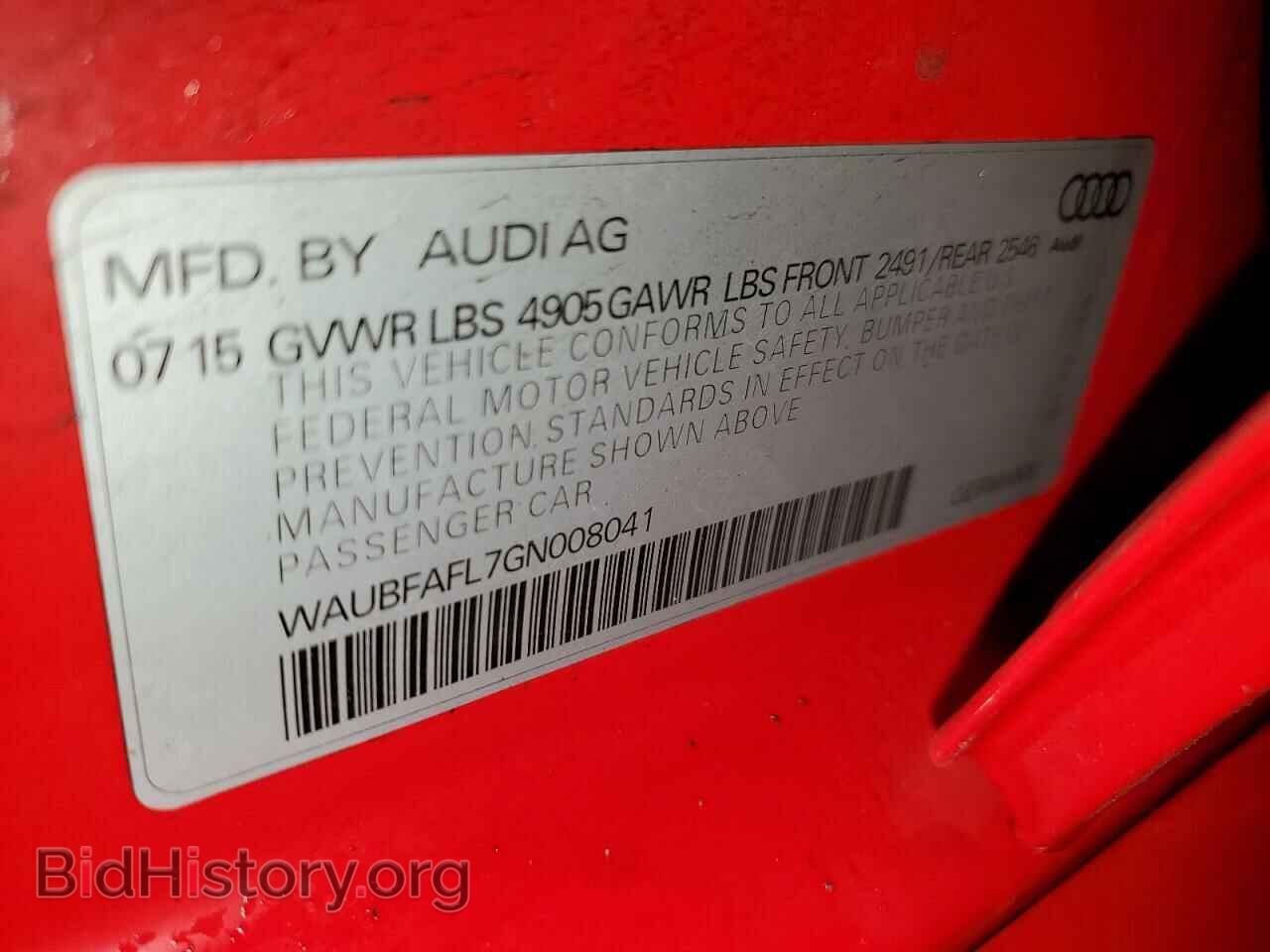 2016 AUDI A4 - VIN: WAUBFAFL7GN008041 - Фото 12