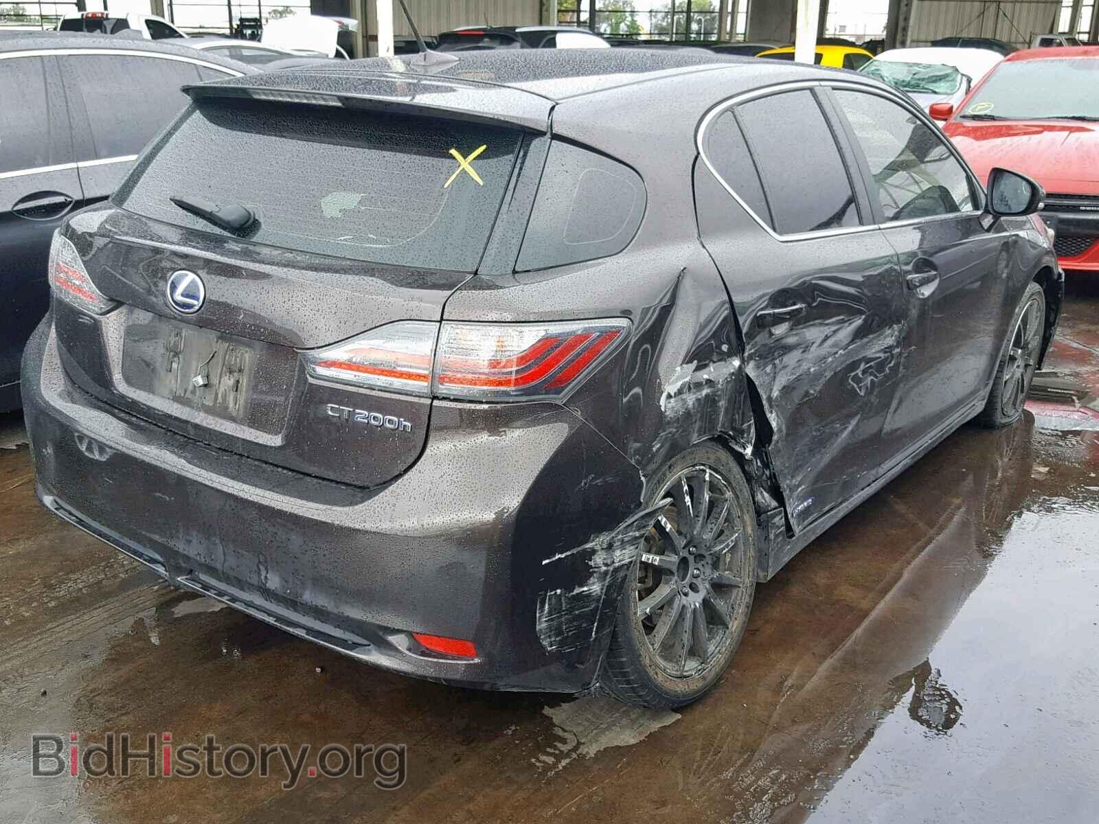 2011 LEXUS CT 200 - VIN: JTHKD5BH6B2018876 - Фото 4