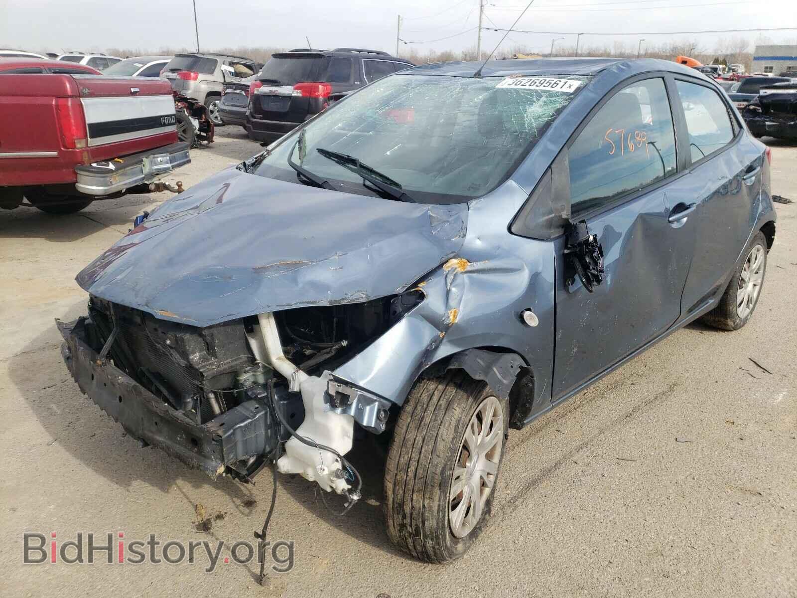2014 MAZDA 2 - VIN: JM1DE1KY6E0172973 - Фото 2