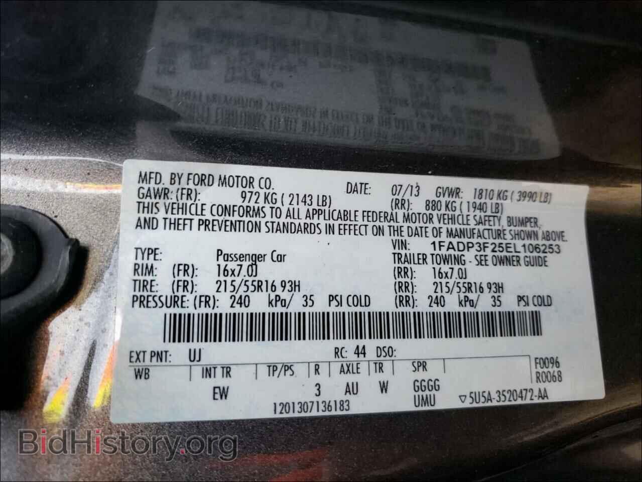 2014 FORD FOCUS - VIN: 1FADP3F25EL106253 - Photo 10