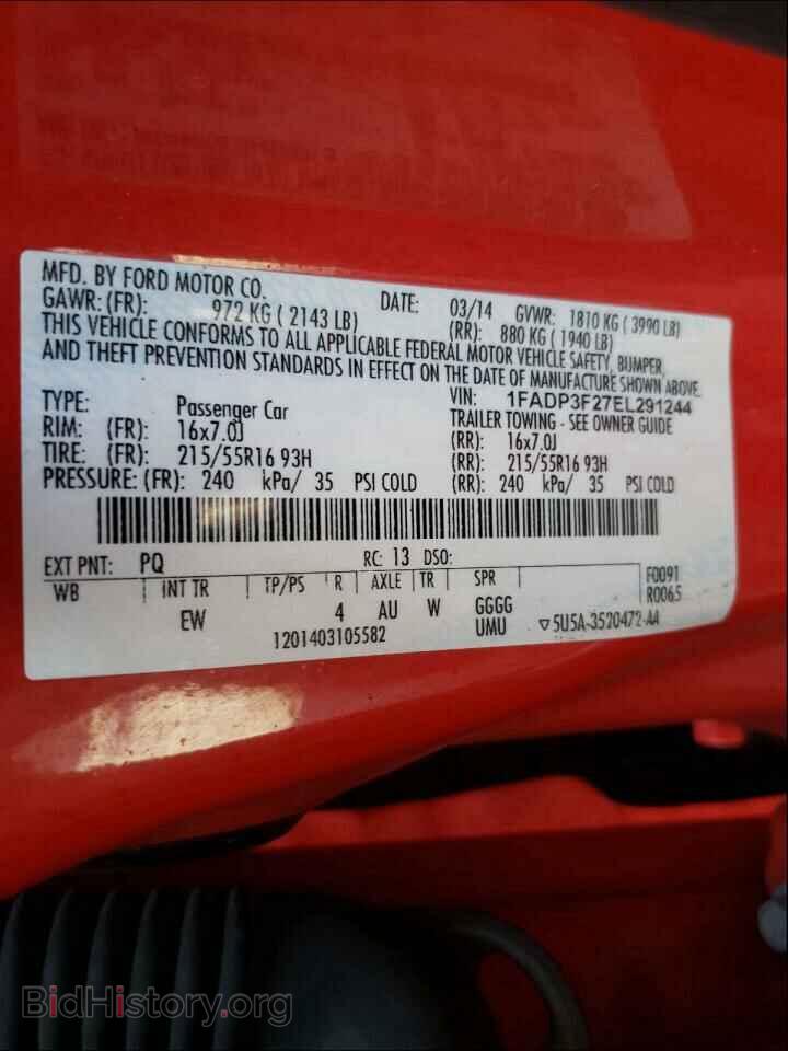 2014 FORD FOCUS - VIN: 1FADP3F27EL291244 - Photo 10