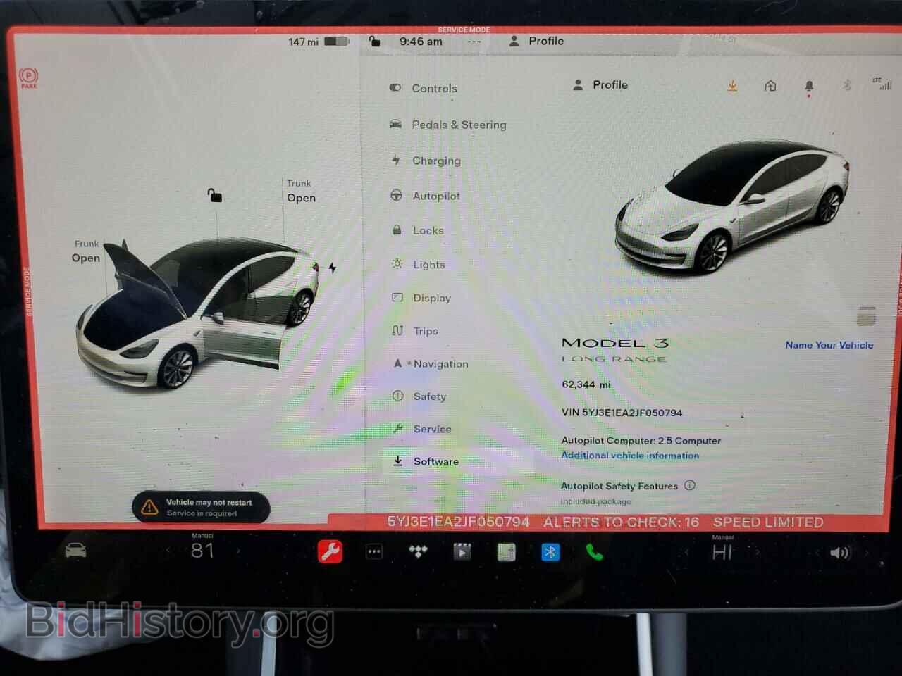 2018 TESLA MODEL 3 - VIN: 5YJ3E1EA2JF050794 - Photo 9