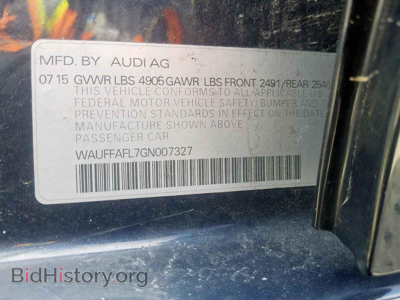 2016 AUDI A4 - VIN: WAUFFAFL7GN007327 - Photo 10