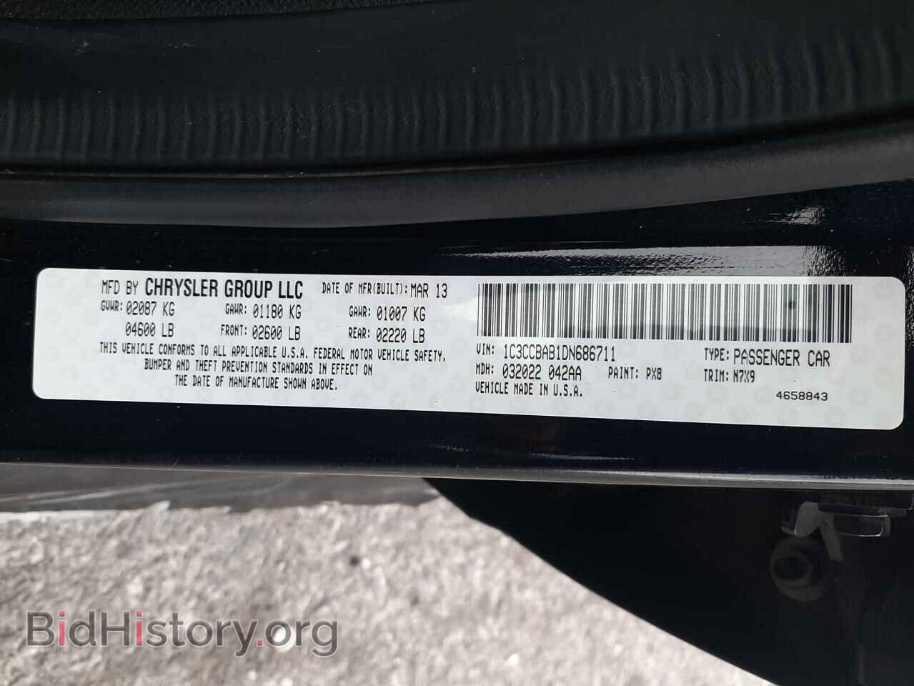 2013 CHRYSLER 200 - VIN: 1C3CCBAB1DN686711 - Photo 10