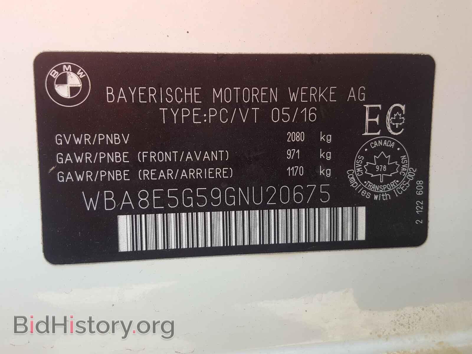 2016 BMW 3 SERIES - VIN: WBA8E5G59GNU20675 - Фото 10