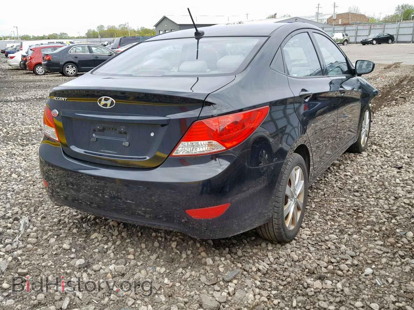 2012 HYUNDAI ACCENT - VIN: KMHCU4AEXCU078460 - Фото 4