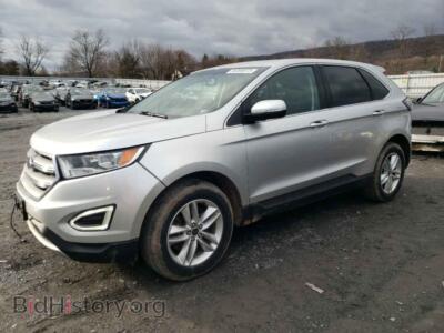 2016 Ford EDGE EDGE SEL, silver — VIN 2FMPK4J89GBB29427, Copart