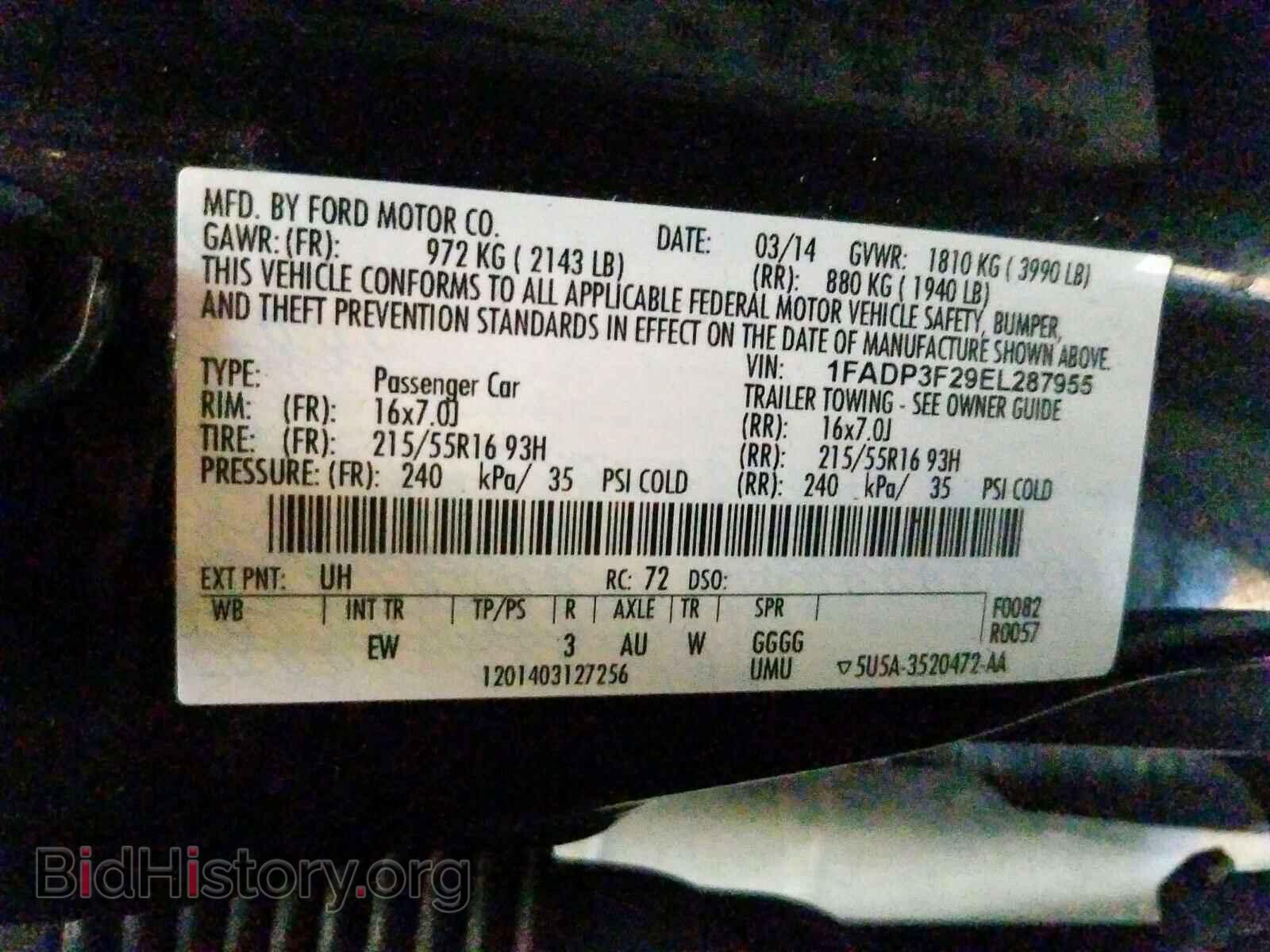2014 FORD FOCUS - VIN: 1FADP3F29EL287955 - Photo 10