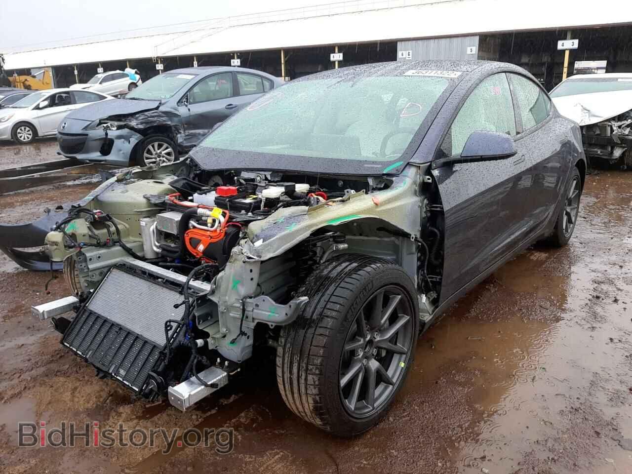 2021 TESLA MODEL 3 - VIN: 5YJ3E1EA0MF093308 - Фото 2