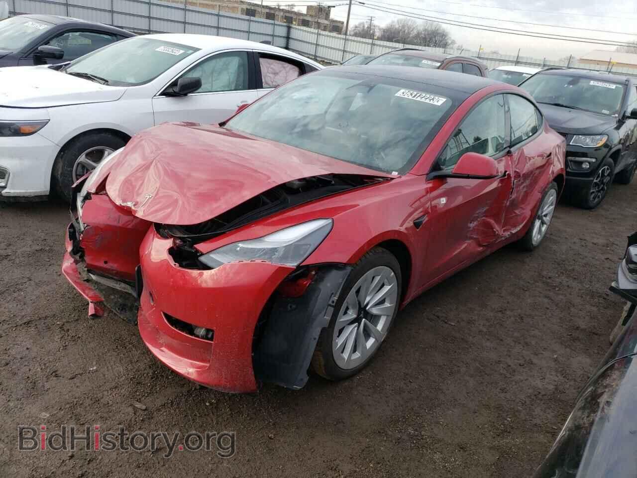 Photo 5YJ3E1EA1NF290375 - TESLA MODEL 3 2022