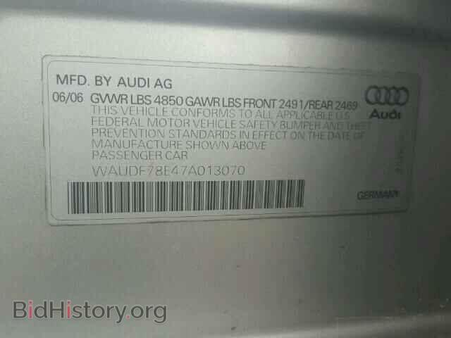 2007 AUDI A4 - VIN: WAUDF78E47A013070 - Photo 10
