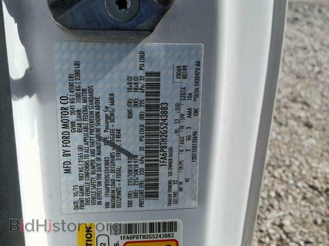 2016 FORD MUSTANG - VIN: 1FA6P8TH2G5243883 - Фото 10