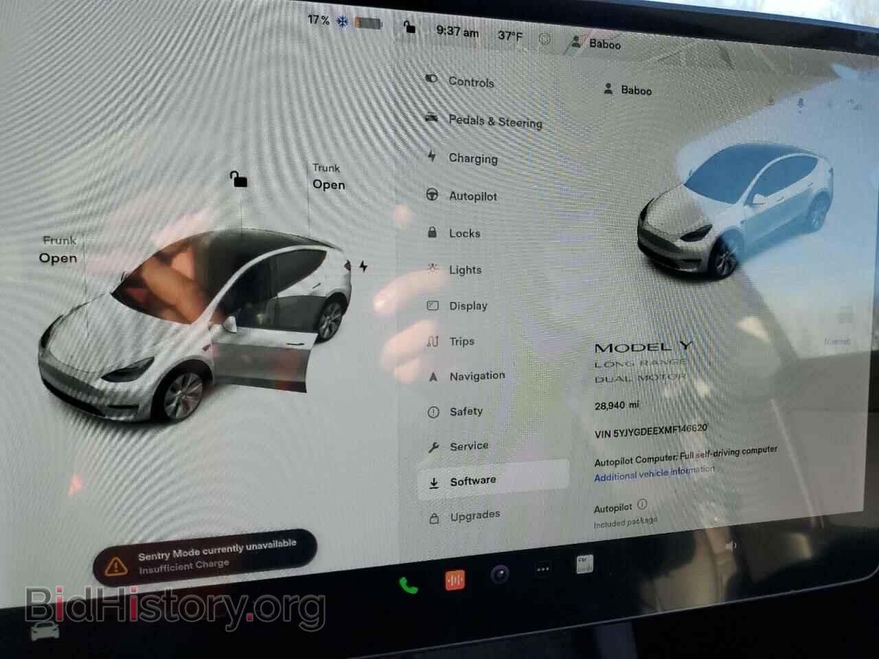 2021 TESLA MODEL Y - VIN: 5YJYGDEEXMF146620 - Photo 9