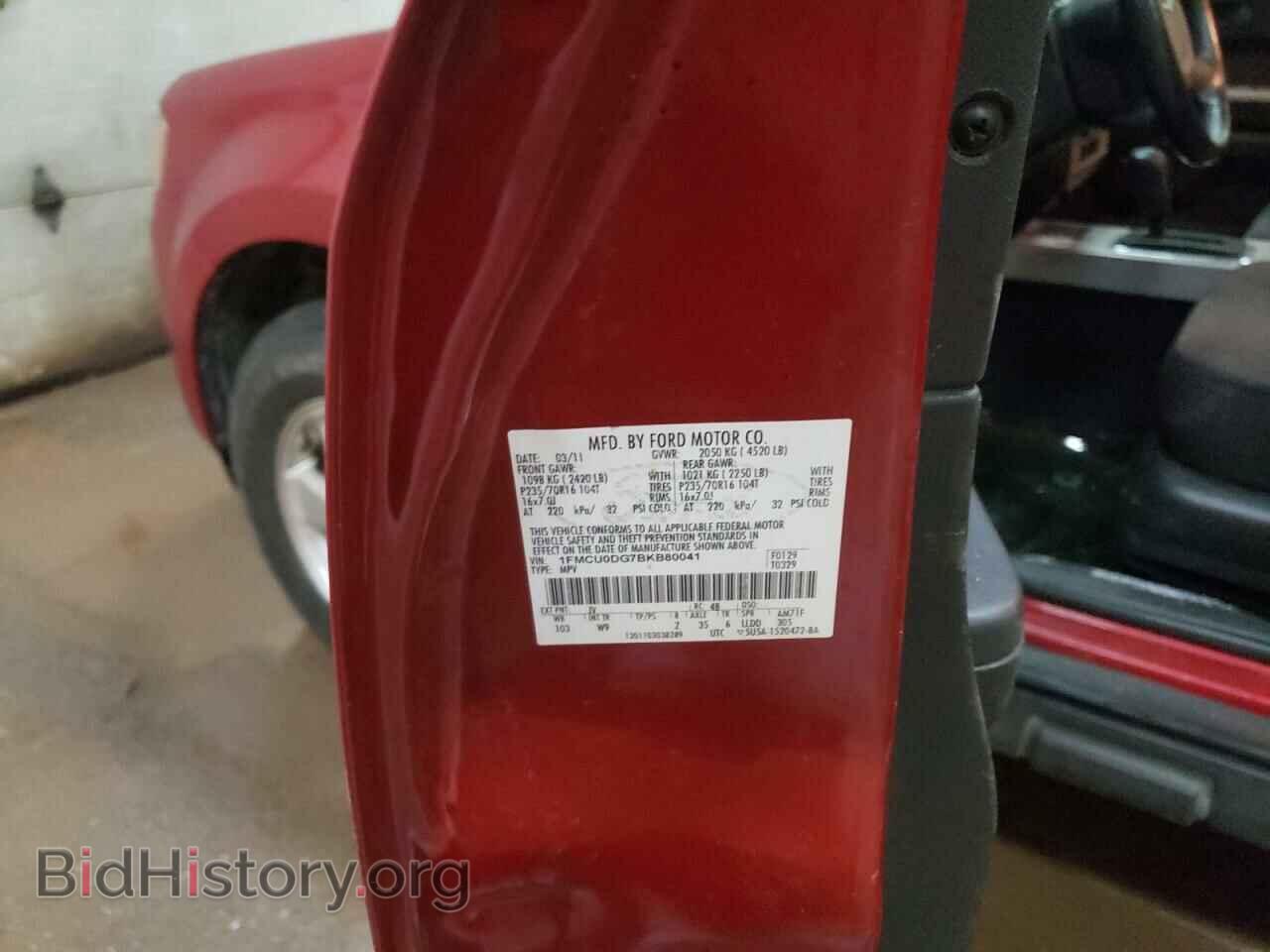 2011 FORD ESCAPE - VIN: 1FMCU0DG7BKB80041 - Фото 13