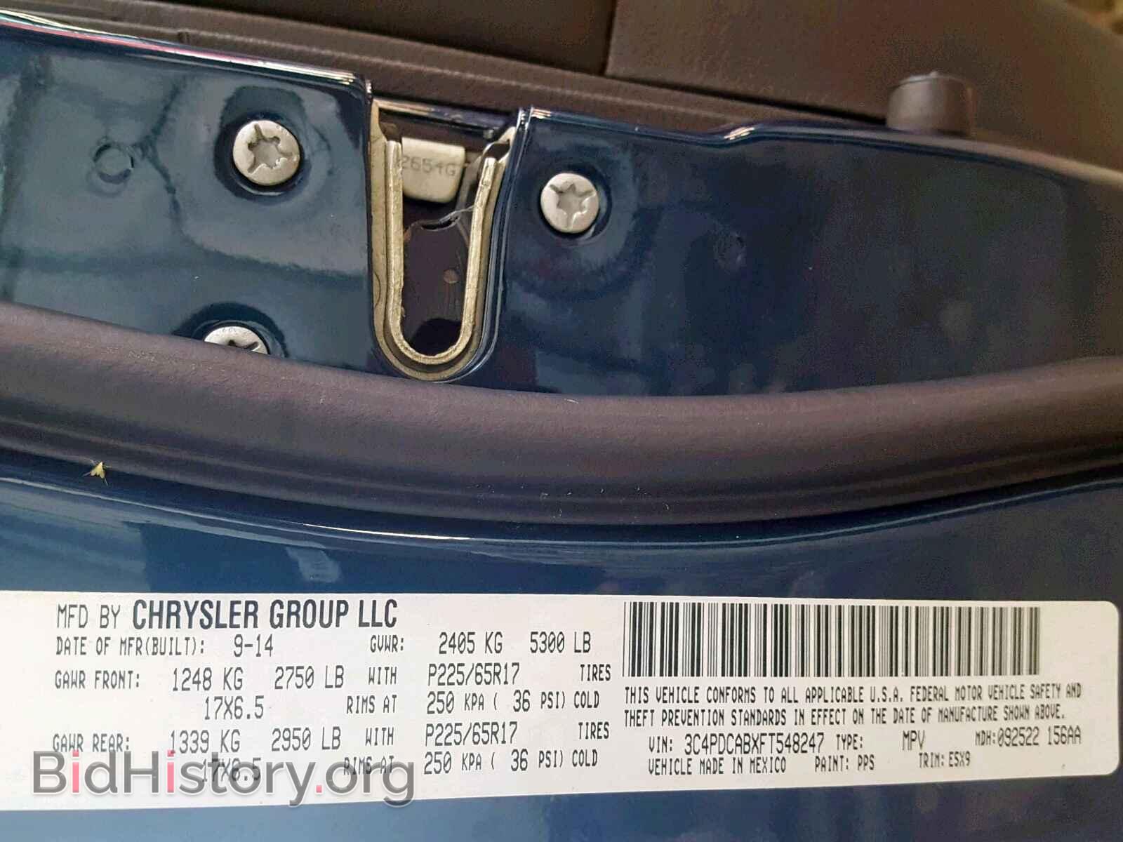 2015 DODGE JOURNEY SE - VIN: 3C4PDCABXFT548247 - Фото 10