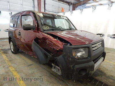 2008 Honda ELEMENT Element LX, красный — VIN 5J6YH18348L006209, Copart