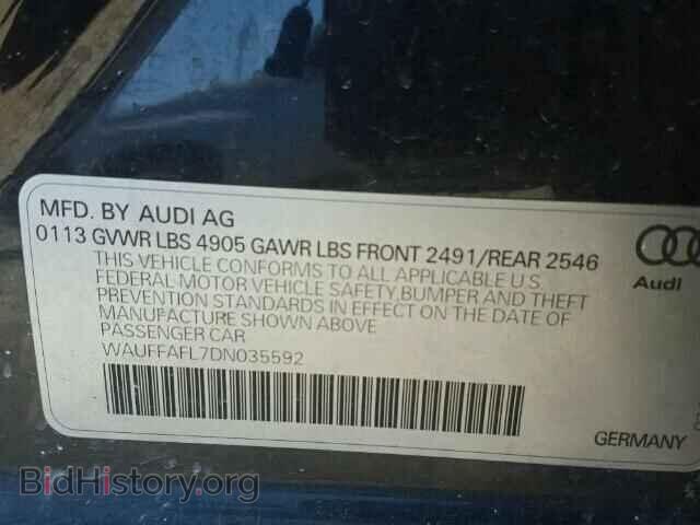 2013 AUDI A4 - VIN: WAUFFAFL7DN035592 - Фото 10