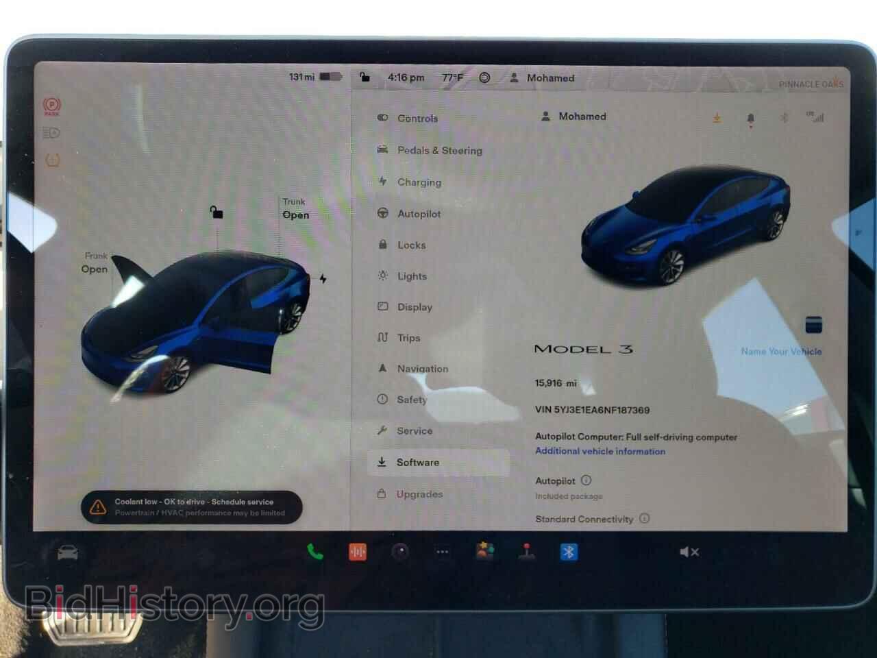 2022 TESLA MODEL 3 - VIN: 5YJ3E1EA6NF187369 - Фото 9