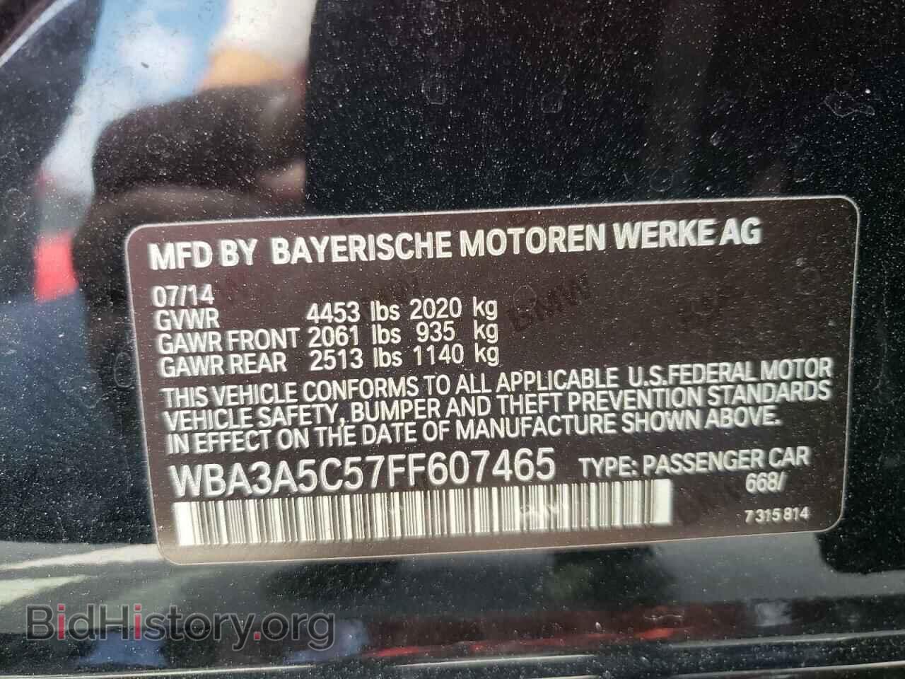2015 BMW 3 SERIES - VIN: WBA3A5C57FF607465 - Фото 10