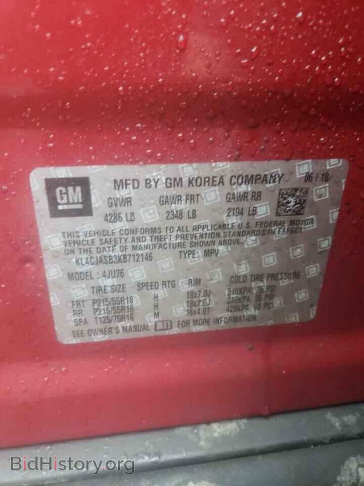 2019 BUICK ENCORE - VIN: KL4CJASB3KB712146 - Photo 10