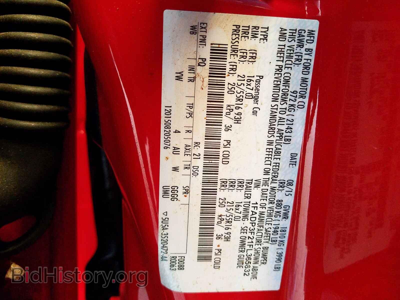 2015 FORD FOCUS - VIN: 1FADP3F21FL365632 - Фото 10